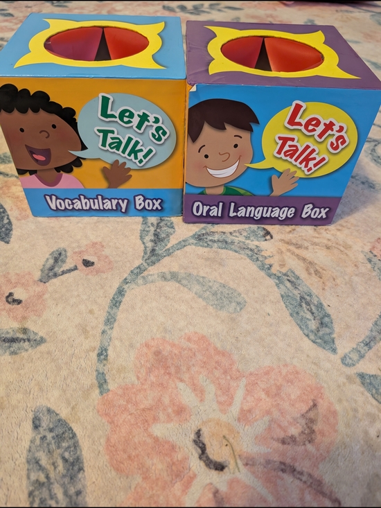 Lakeshore Other - Let's Talk! Vocabulary & Oral Language Box Set - Blue & Purple